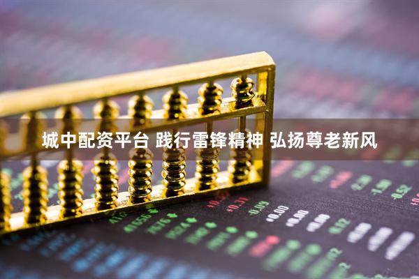城中配资平台 践行雷锋精神 弘扬尊老新风
